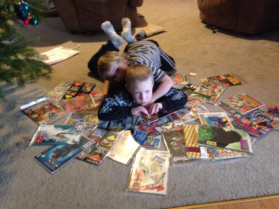 Kids Swimming in Comics! Our work in action! 